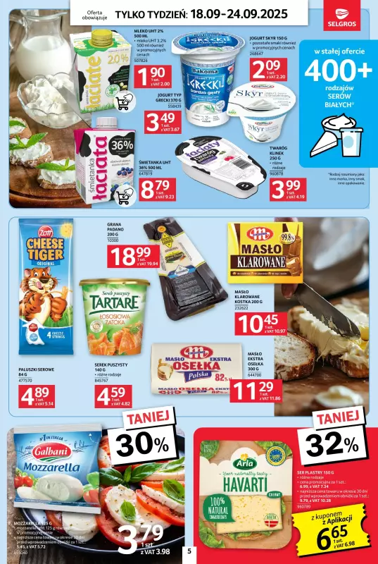 Selgros - gazetka promocyjna Jeszcze więcej super promocji! od czwartku 18.09 do środy 24.09 - strona 5