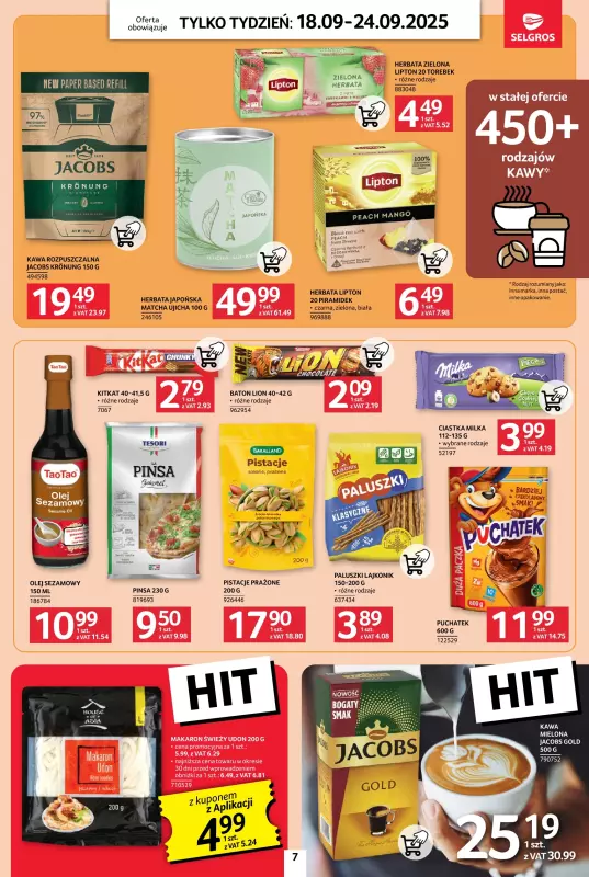 Selgros - gazetka promocyjna Jeszcze więcej super promocji! od czwartku 18.09 do środy 24.09 - strona 7