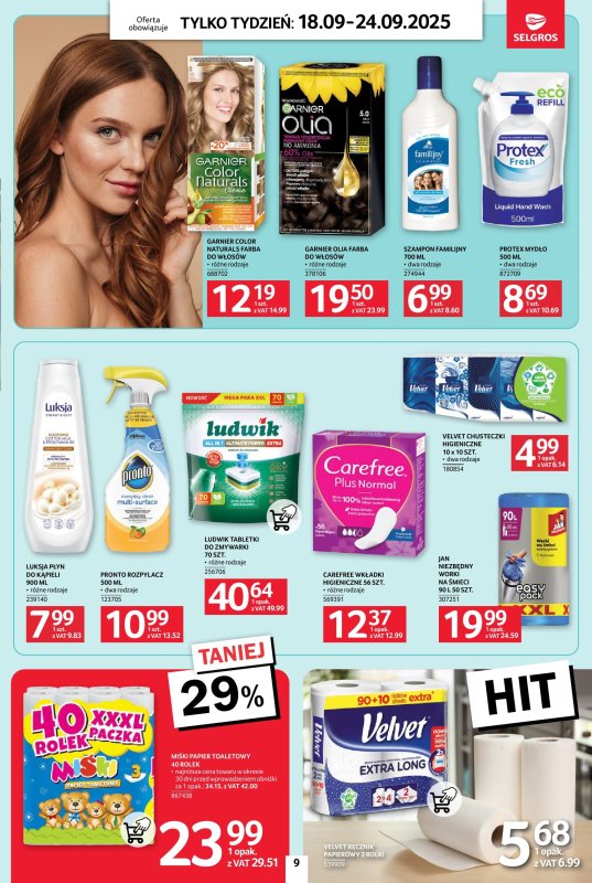 Selgros - gazetka promocyjna Jeszcze więcej super promocji! od czwartku 18.09 do środy 24.09 - strona 9