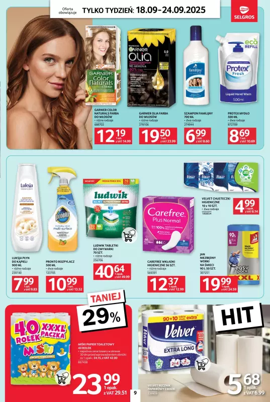 Selgros - gazetka promocyjna Jeszcze więcej super promocji! od czwartku 18.09 do środy 24.09 - strona 9