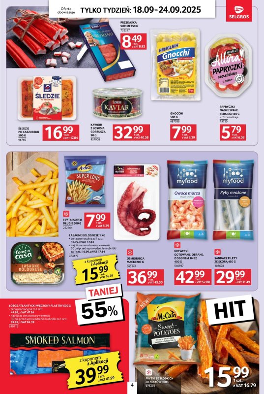 Selgros - gazetka promocyjna Jeszcze więcej super promocji! od czwartku 18.09 do środy 24.09 - strona 4