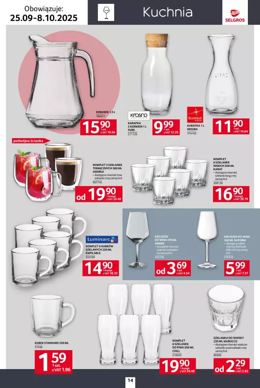 Selgros - gazetka promocyjna Katalog Home&Deco od czwartku 25.09 do środy 08.10 - strona 14