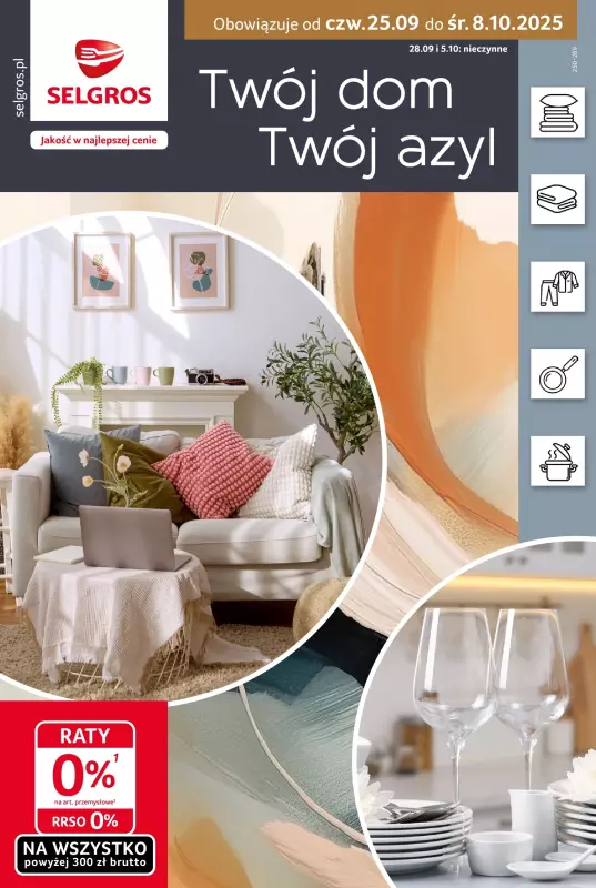 Selgros - gazetka promocyjna Katalog Home&Deco od czwartku 25.09 do środy 08.10