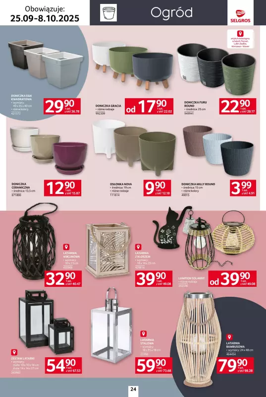 Selgros - gazetka promocyjna Katalog Home&Deco od czwartku 25.09 do środy 08.10 - strona 24