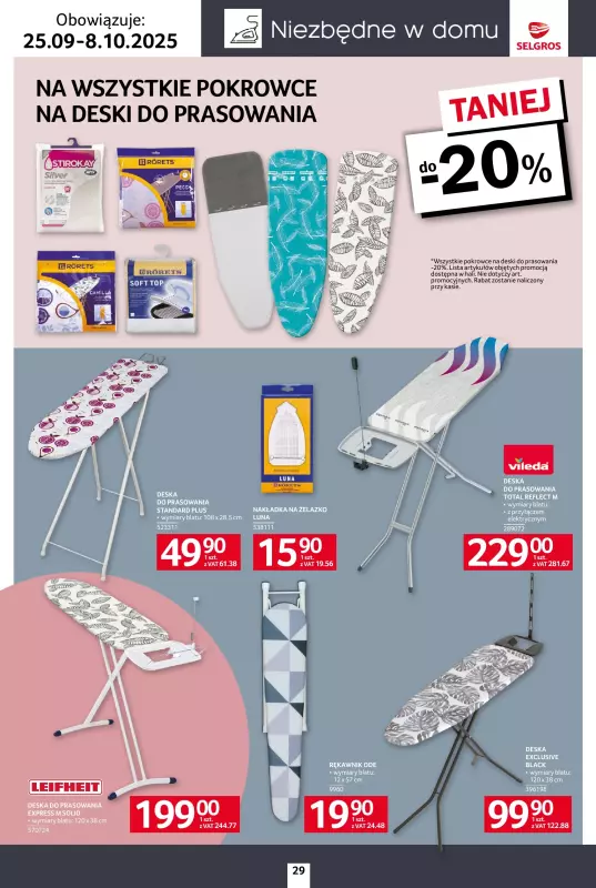 Selgros - gazetka promocyjna Katalog Home&Deco od czwartku 25.09 do środy 08.10 - strona 29