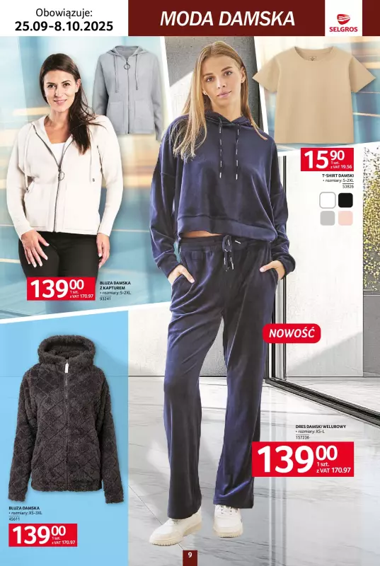Selgros - gazetka promocyjna Katalog Tekstylia od czwartku 25.09 do środy 08.10 - strona 9