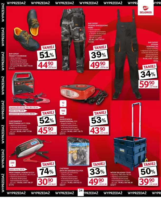 Selgros - gazetka promocyjna Oferta przemysłowa od czwartku 25.09 do środy 08.10 - strona 36