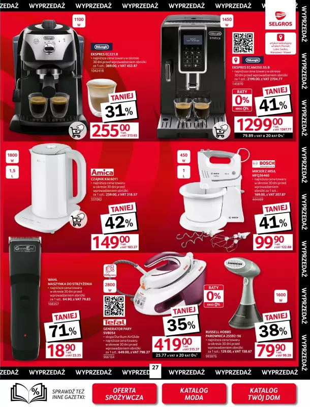 Selgros - gazetka promocyjna Oferta przemysłowa od czwartku 25.09 do środy 08.10 - strona 29