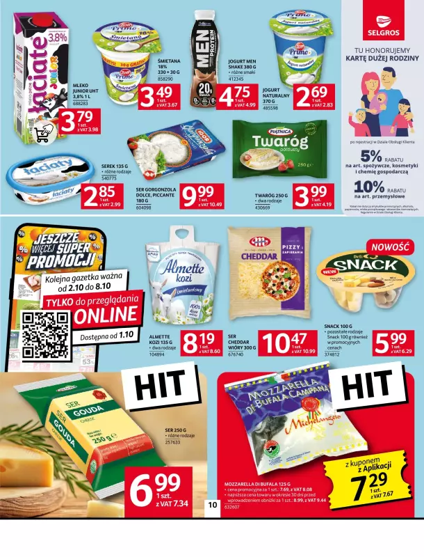 Selgros - gazetka promocyjna Oferta spożywcza od poniedziałku 22.09 do środy 08.10 - strona 10