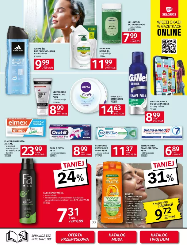 Selgros - gazetka promocyjna Oferta spożywcza od poniedziałku 22.09 do środy 08.10 - strona 33
