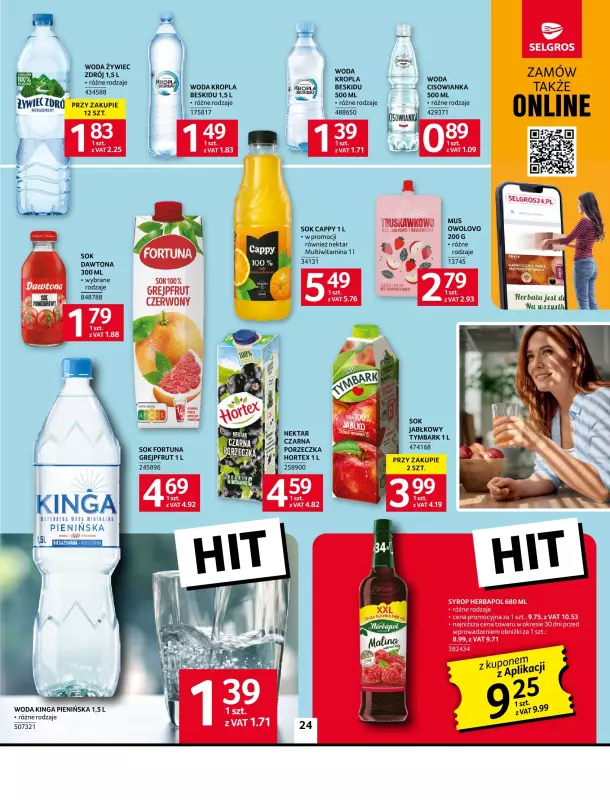 Selgros - gazetka promocyjna Oferta spożywcza od poniedziałku 22.09 do środy 08.10 - strona 24