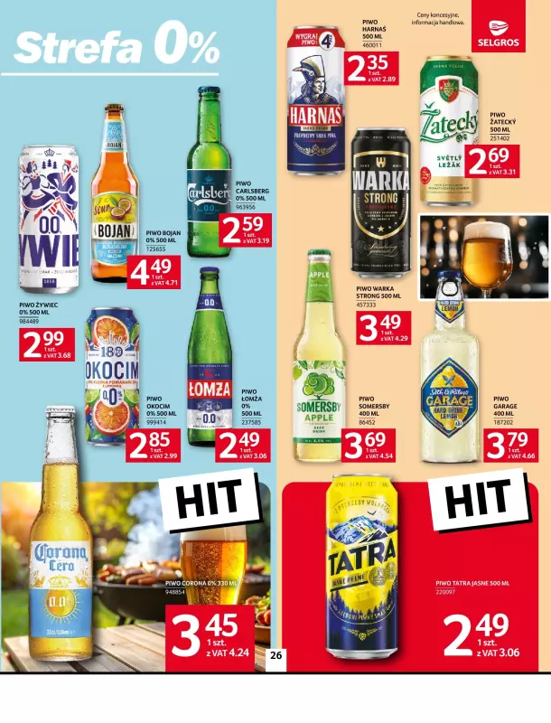 Selgros - gazetka promocyjna Oferta spożywcza od poniedziałku 22.09 do środy 08.10 - strona 26
