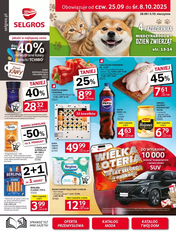 Selgros - gazetka promocyjna Oferta spożywcza od poniedziałku 22.09 do środy 08.10