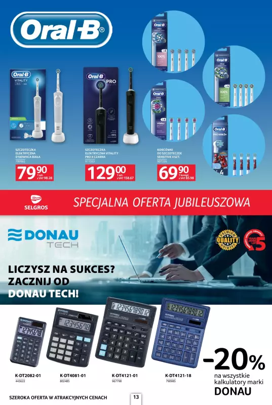 Selgros - gazetka promocyjna Specjalna oferta jubileuszowa od czwartku 25.09 do środy 08.10 - strona 13