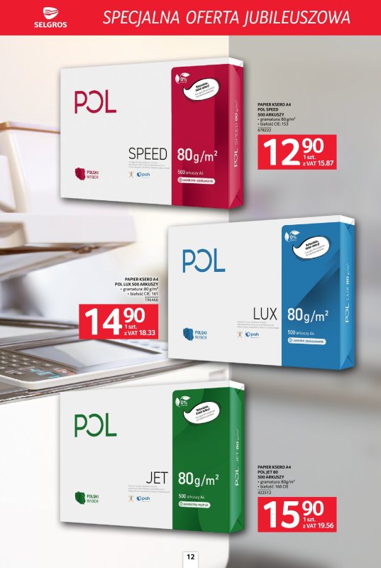 Selgros - gazetka promocyjna Specjalna oferta jubileuszowa od czwartku 25.09 do środy 08.10 - strona 12
