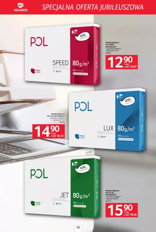 Selgros - gazetka promocyjna Specjalna oferta jubileuszowa od czwartku 25.09 do środy 08.10 - strona 12