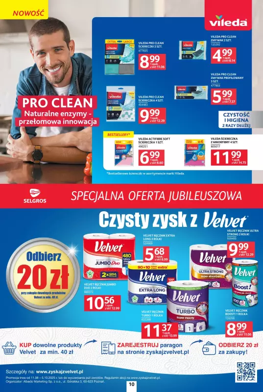 Selgros - gazetka promocyjna Specjalna oferta jubileuszowa od czwartku 25.09 do środy 08.10 - strona 10