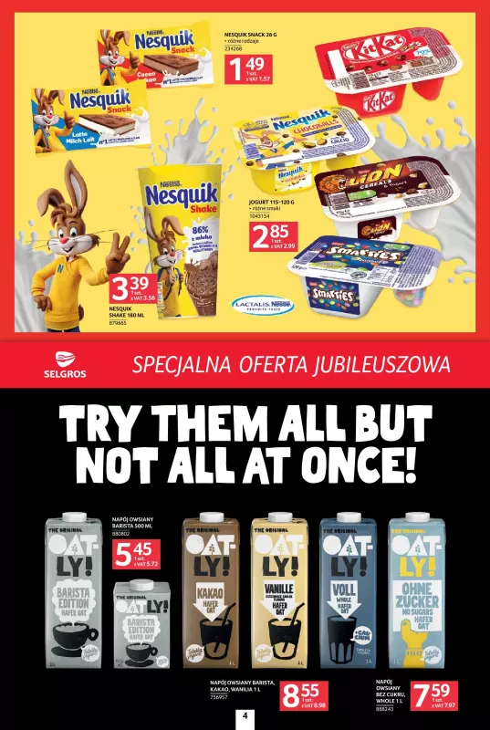 Selgros - gazetka promocyjna Specjalna oferta jubileuszowa od czwartku 25.09 do środy 08.10 - strona 4