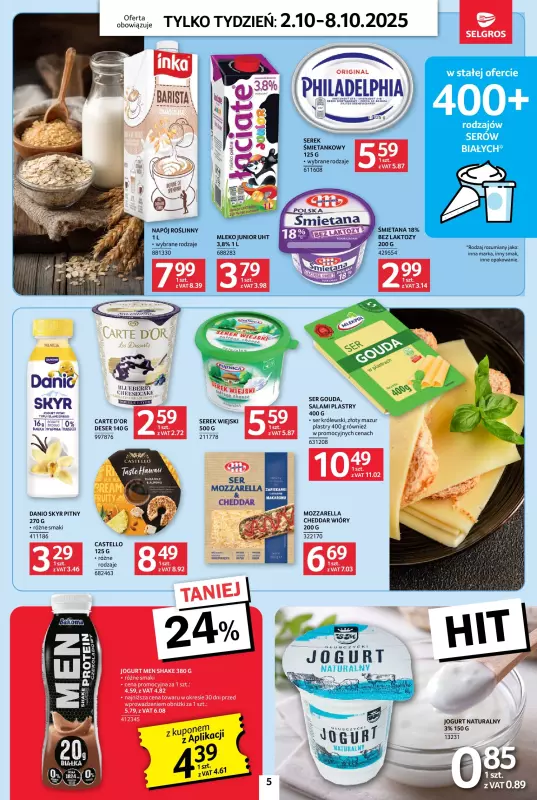 Selgros - gazetka promocyjna Jeszcze więcej super promocji! od czwartku 02.10 do środy 08.10 - strona 5