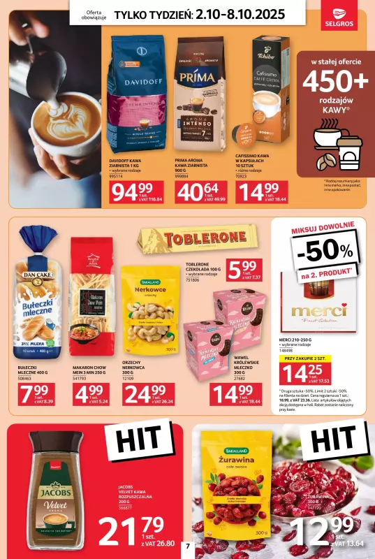 Selgros - gazetka promocyjna Jeszcze więcej super promocji! od czwartku 02.10 do środy 08.10 - strona 7