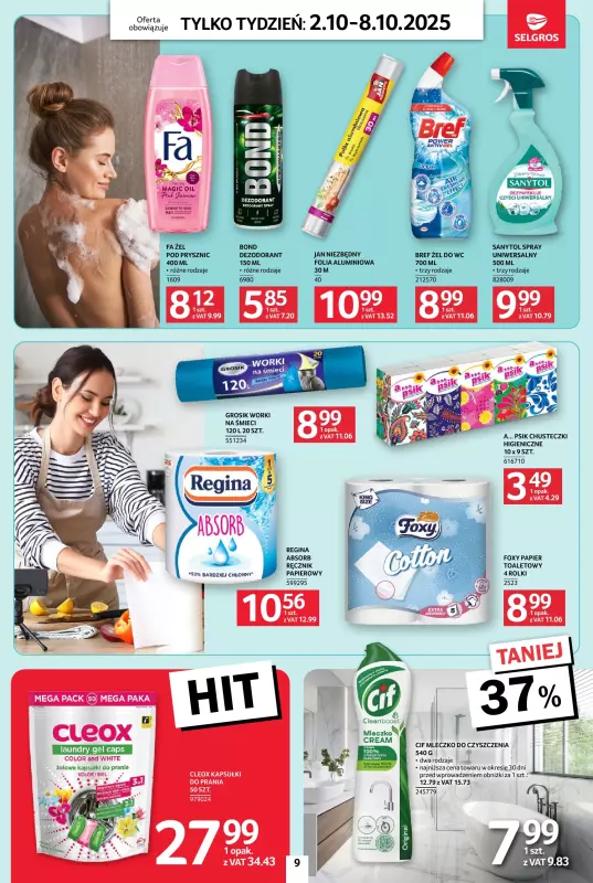 Selgros - gazetka promocyjna Jeszcze więcej super promocji! od czwartku 02.10 do środy 08.10 - strona 9