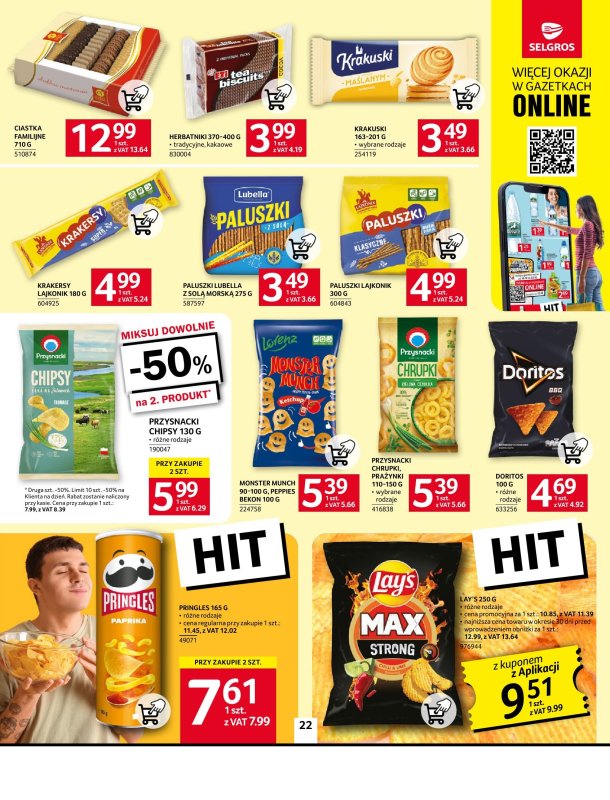 Selgros - gazetka promocyjna Oferta spożywcza od czwartku 09.10 do środy 22.10 - strona 22