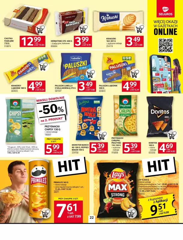 Selgros - gazetka promocyjna Oferta spożywcza od czwartku 09.10 do środy 22.10 - strona 22