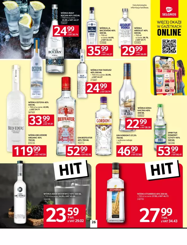 Selgros - gazetka promocyjna Oferta spożywcza od czwartku 09.10 do środy 22.10 - strona 26