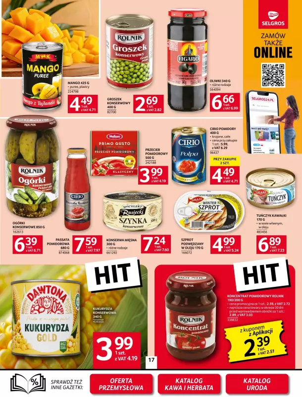 Selgros - gazetka promocyjna Oferta spożywcza od czwartku 09.10 do środy 22.10 - strona 17