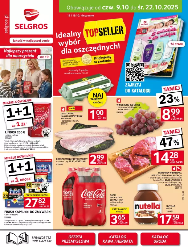 Selgros - gazetka promocyjna Oferta spożywcza od czwartku 09.10 do środy 22.10