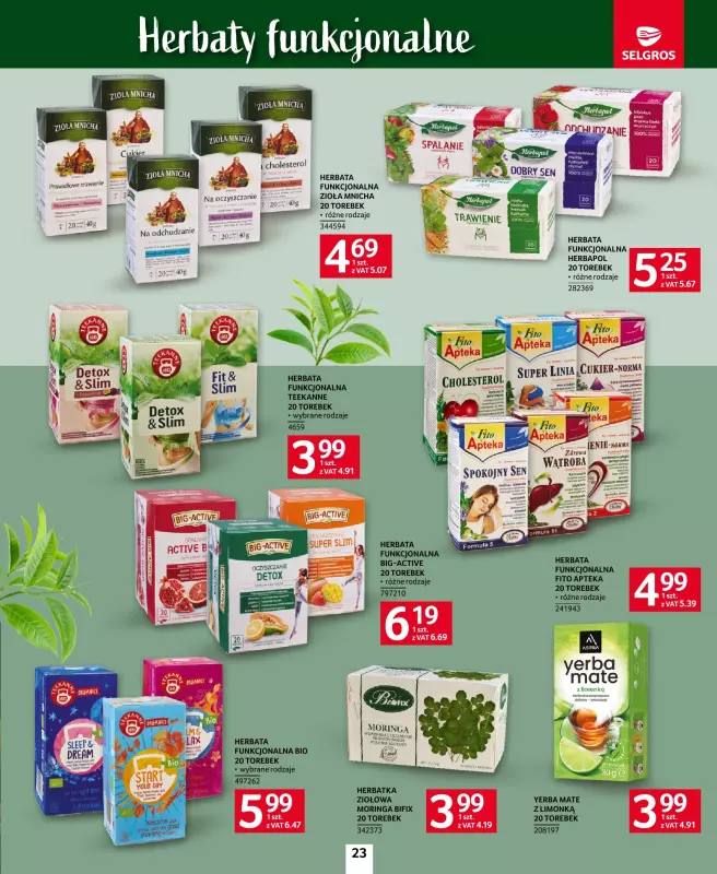 Selgros - gazetka promocyjna Katalog Kawa i Herbata od czwartku 09.10 do środy 22.10 - strona 23