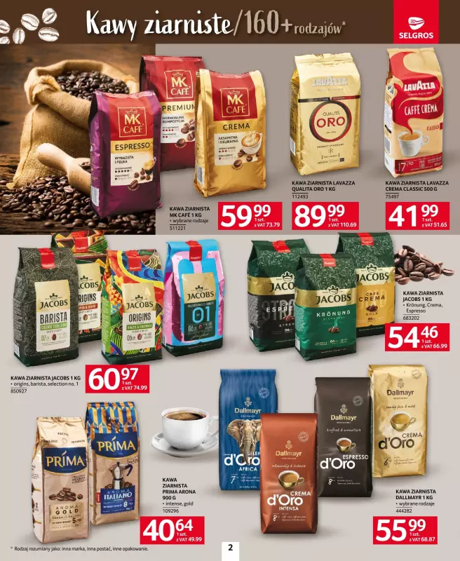 Selgros - gazetka promocyjna Katalog Kawa i Herbata od czwartku 09.10 do środy 22.10 - strona 2