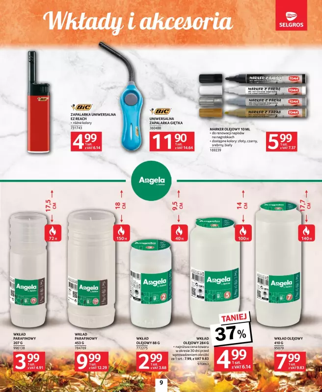Selgros - gazetka promocyjna Katalog Wszystkich Świętych od czwartku 09.10 do środy 22.10 - strona 9