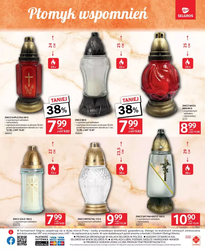 Selgros - gazetka promocyjna Katalog Wszystkich Świętych od czwartku 09.10 do środy 22.10 - strona 7