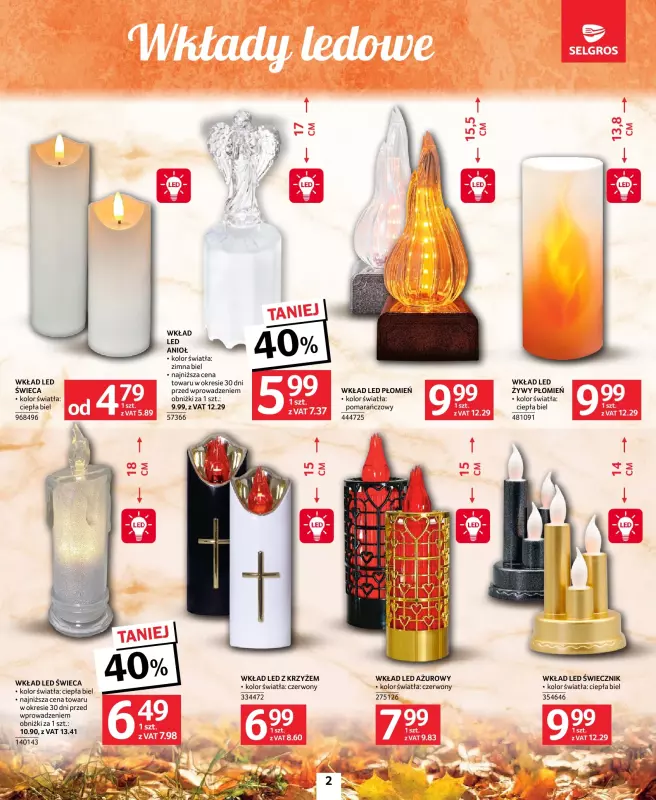 Selgros - gazetka promocyjna Katalog Wszystkich Świętych od czwartku 09.10 do środy 22.10 - strona 2