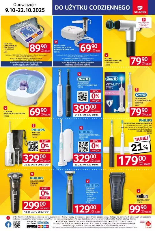Selgros - gazetka promocyjna Katalog Elektro AGD od czwartku 09.10 do środy 22.10 - strona 14