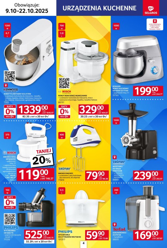 Selgros - gazetka promocyjna Katalog Elektro AGD od czwartku 09.10 do środy 22.10 - strona 4