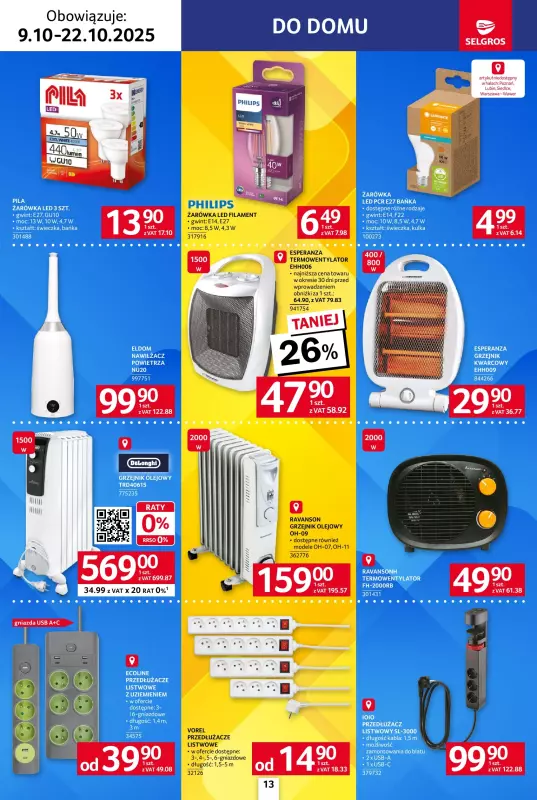 Selgros - gazetka promocyjna Katalog Elektro AGD od czwartku 09.10 do środy 22.10 - strona 13