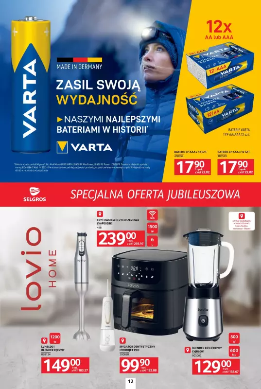 Selgros - gazetka promocyjna Specjalna Oferta Jubileuszowa od czwartku 09.10 do środy 22.10 - strona 12