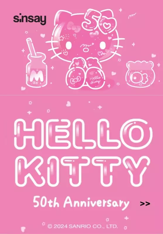Sinsay - gazetka promocyjna Kolekcja Hello Kitty od 9,99 zł od poniedziałku 11.03 