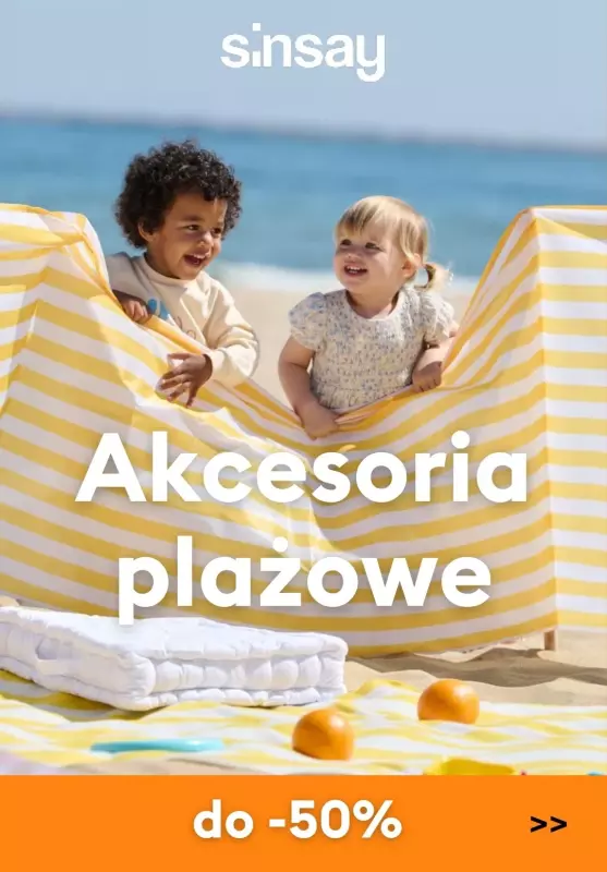 Sinsay - gazetka promocyjna Akcesoria plażowe do -50% od poniedziałku 24.06 do niedzieli 30.06