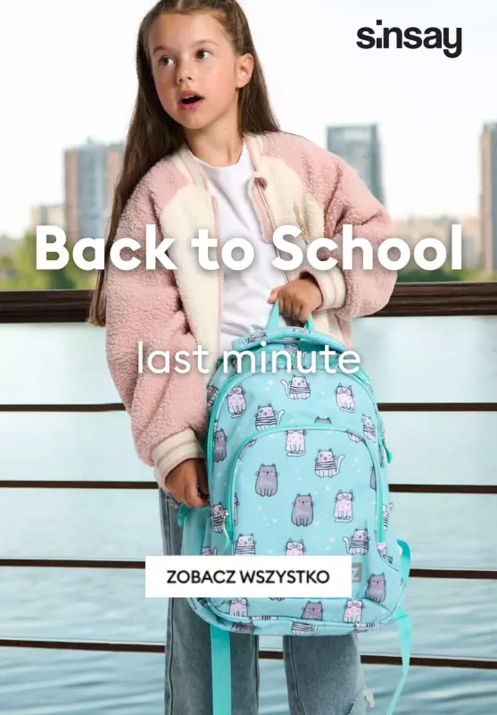 Sinsay - gazetka promocyjna Back to School - last minute od poniedziałku 26.08 