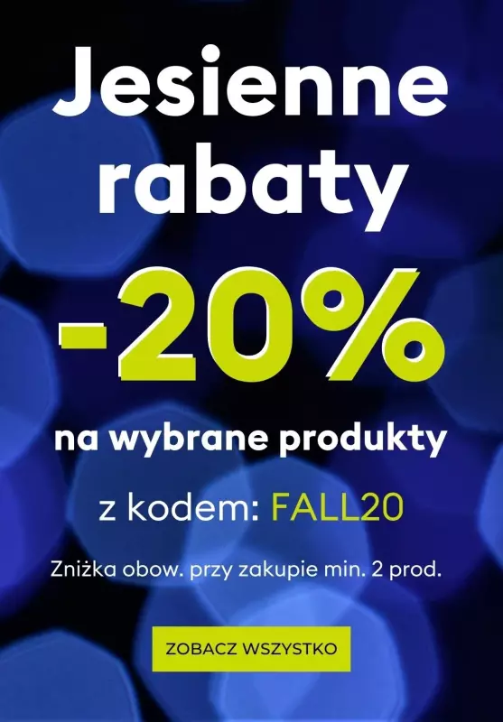 Sinsay - gazetka promocyjna -20% na wybrane produkty z kodem od czwartku 17.10 do niedzieli 20.10