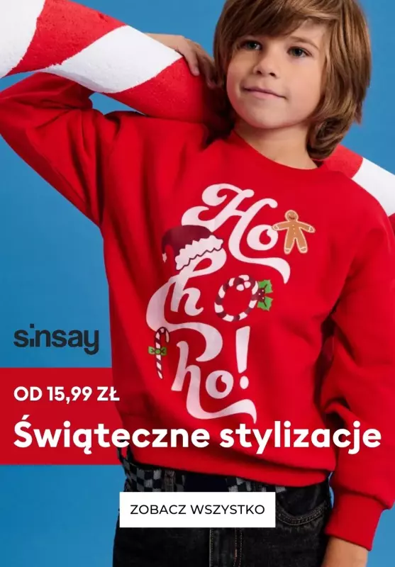 Sinsay - gazetka promocyjna Świąteczne stylizacje od 15,99 zł  