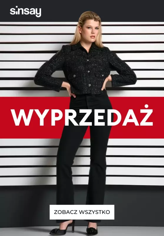 Sinsay - gazetka promocyjna Wyprzedaż - najlepsze produkty od piątku 22.11 