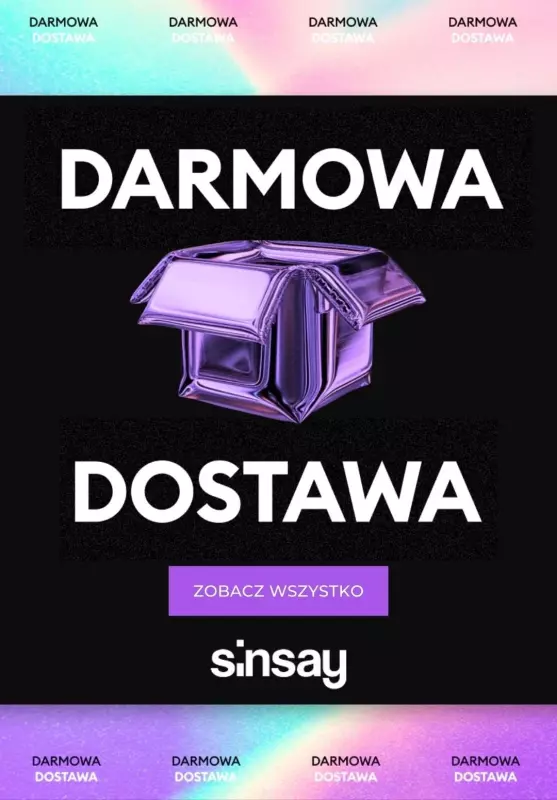 Sinsay - gazetka promocyjna Darmowa dostawa od poniedziałku 02.12 