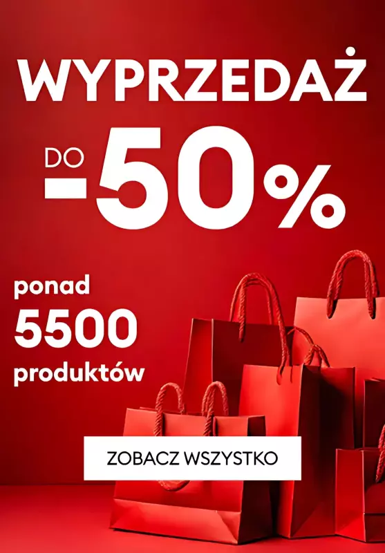 Sinsay - gazetka promocyjna Wyprzedaż do -50% od poniedziałku 23.12 