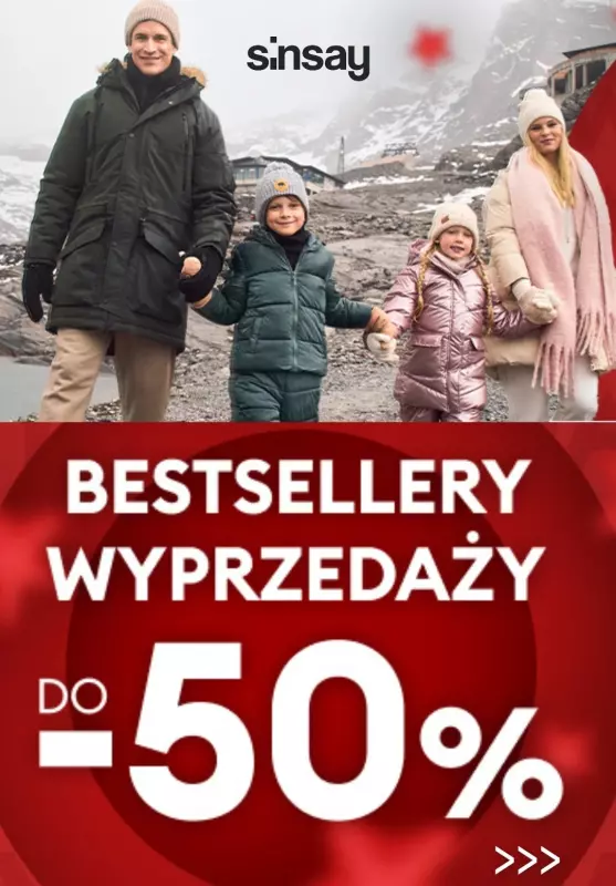 Sinsay - gazetka promocyjna Bestsellery wyprzedaży! od piątku 27.12 do niedzieli 05.01