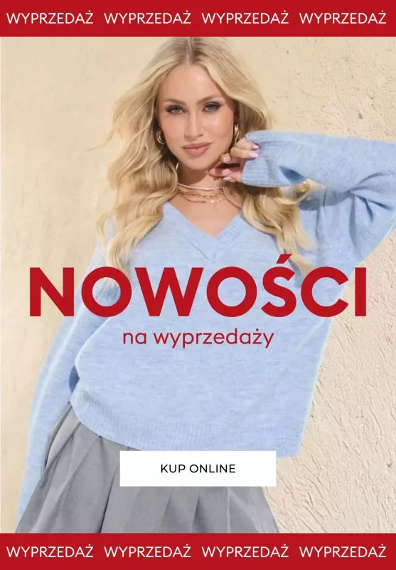 Sinsay - gazetka promocyjna Nowości na wyprzedaży od poniedziałku 13.01 do niedzieli 19.01