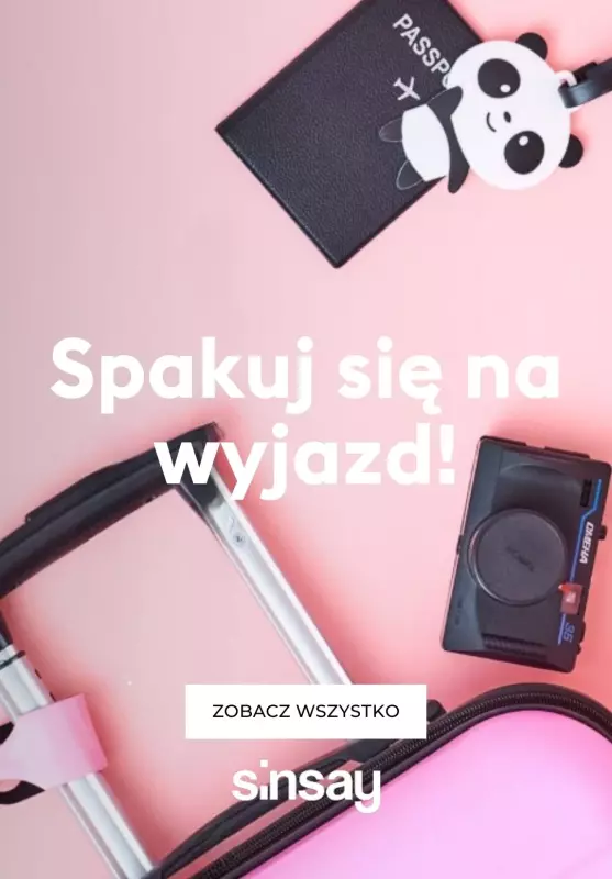 Sinsay - gazetka promocyjna Spakuj się na wyjazd! od wtorku 04.02 do poniedziałku 10.02